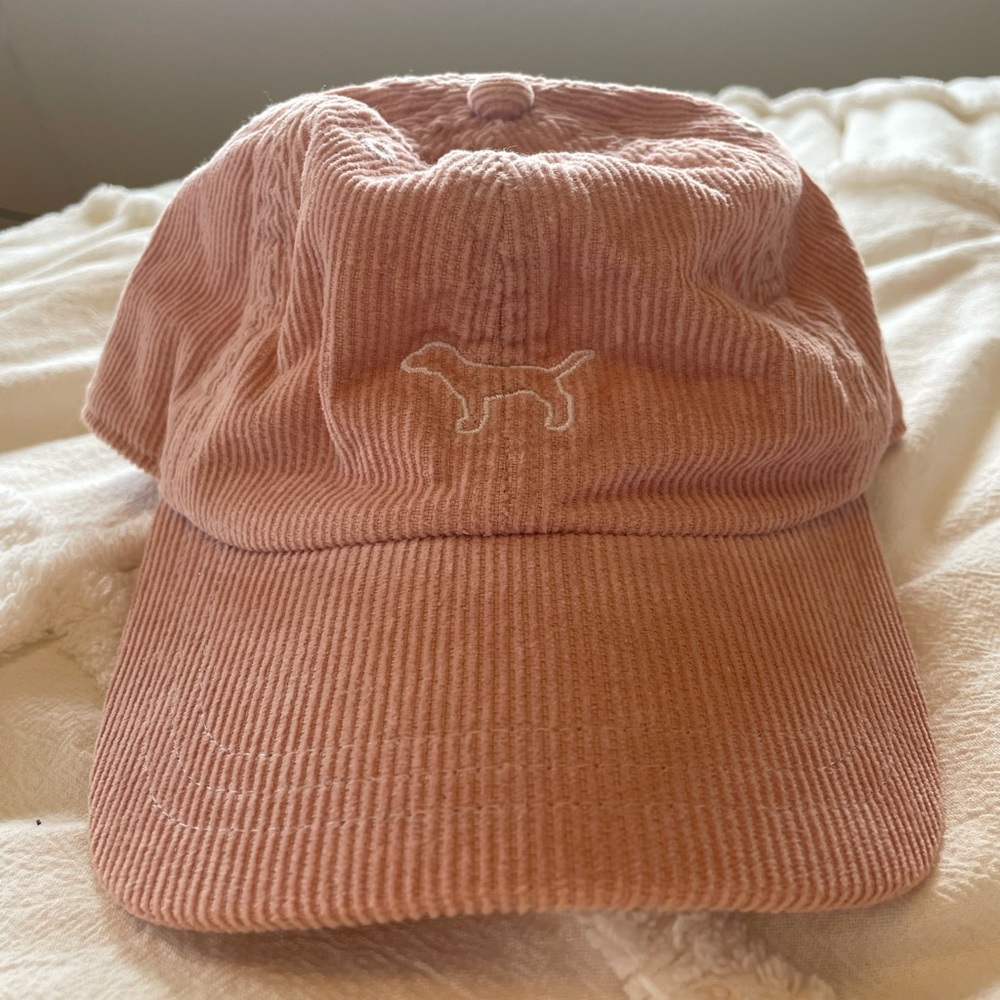 Pink/Victoria Secrets Corduroy Hat (NWOT)